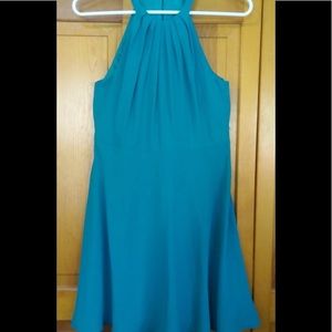 NWOT express dress in bright  TEAL